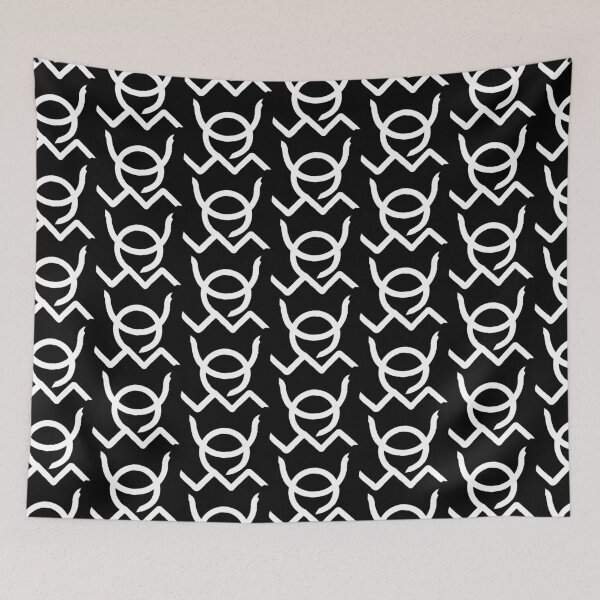 Item preview, Taurus and Aquarius Combined Zodiac Signs Double Horoscope Symbols in White designed and sold by Zodiafy-Designs.