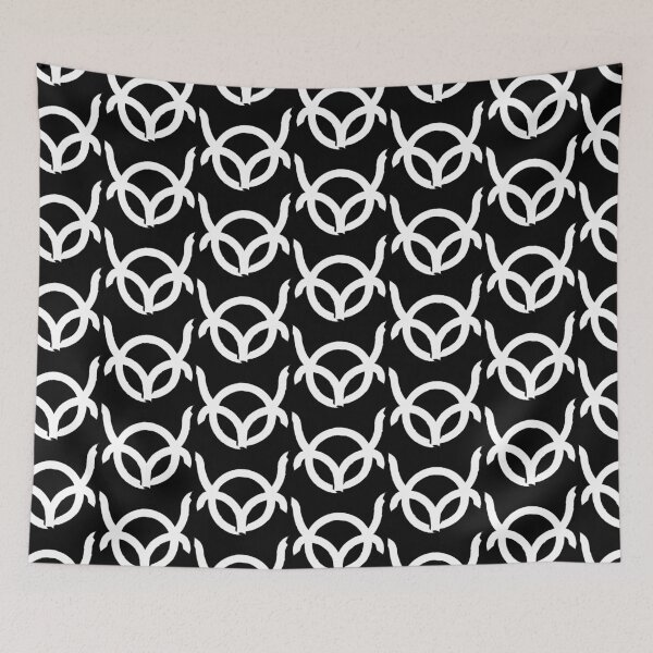 Item preview, Taurus and Aries Combined Zodiac Signs Double Horoscope Symbols in White designed and sold by Zodiafy-Designs.
