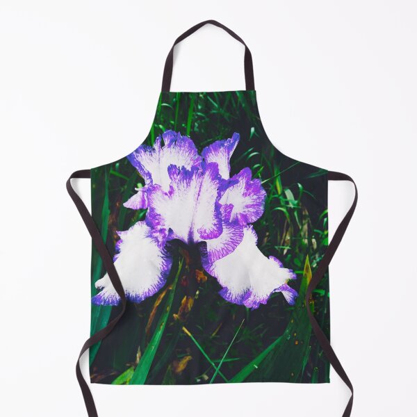 Item preview, Tender white and violet iris, natural background  designed and sold by helenkaiy.