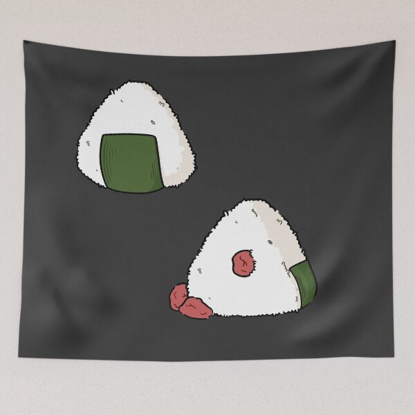 Item preview, Plain and Pickled Plum Onigiri designed and sold by julipjulip.