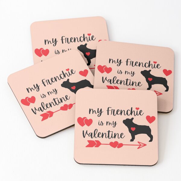 Item preview, My Frenchie is my Valentine, French Bulldog Valentine designed and sold by FunShirtDesigns.