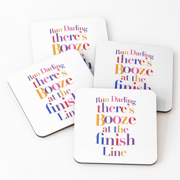 Item preview, AbFab - Run Darling there's booze at the finish line designed and sold by roskopp.