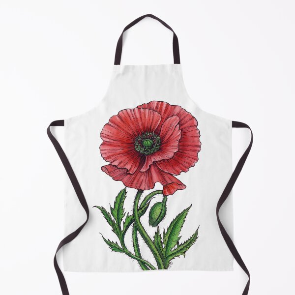 Item preview, Red poppy, watercolor and ink designed and sold by Katerina Mitkova Kirilova.