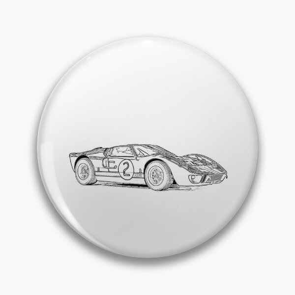 Item preview, GT40 MK2 Wireframe designed and sold by Auto-Prints.