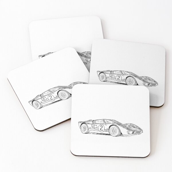 Item preview, GT40 MK2 Wireframe designed and sold by Auto-Prints.