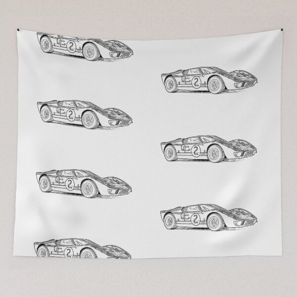 Item preview, GT40 MK2 Wireframe designed and sold by Auto-Prints.