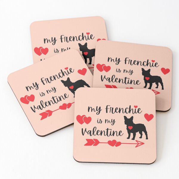 Item preview, French Bulldog Valentine, Frenchie Valentine designed and sold by FunShirtDesigns.