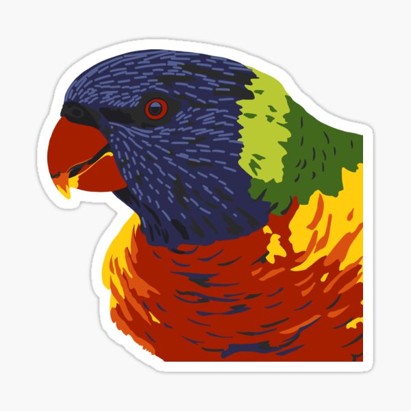 Item preview, Rainbow Lorikeet Portrait designed and sold by GeoCreate.