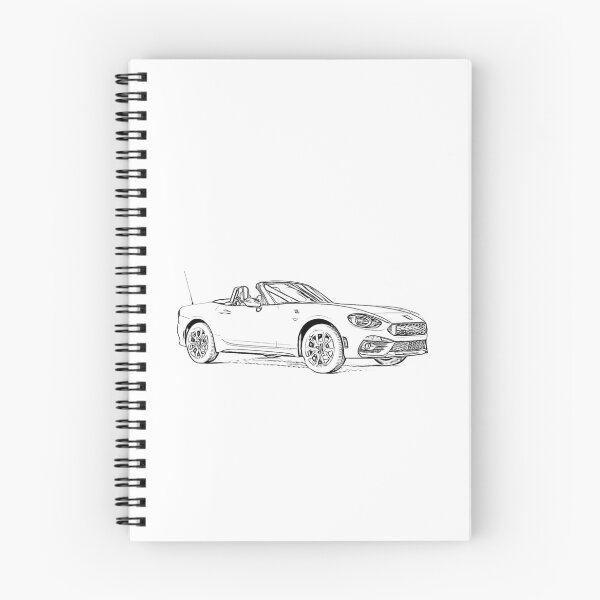 Item preview, Abarth 124 Wireframe designed and sold by Auto-Prints.