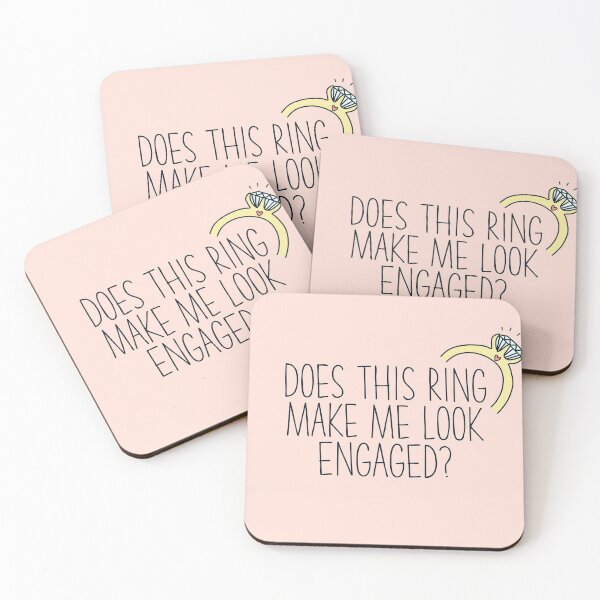 Item preview, Does This Ring Make Me Look Engaged Cute Wedding Announcement designed and sold by JokeGysen.