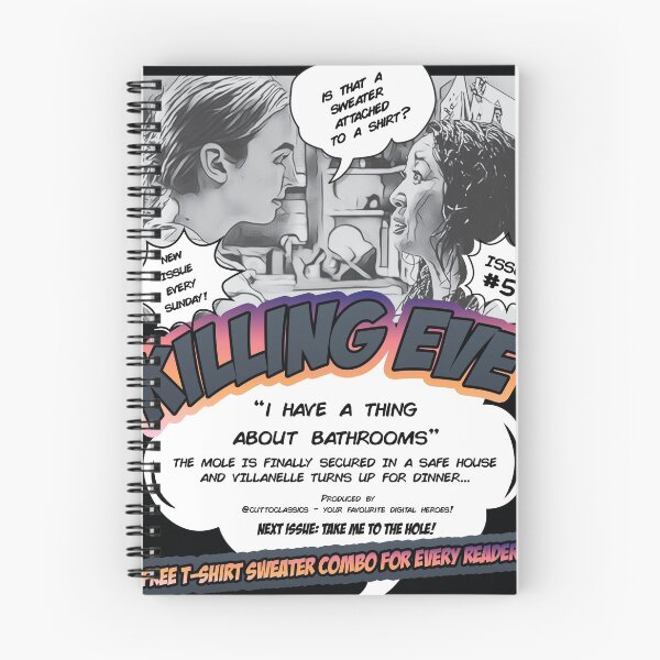Item preview, killing eve a thing about bathrooms comic cover designed and sold by leonifitzy.