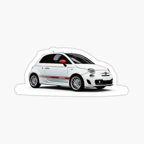 Abarth 500 Cartoon Sticker for Sale by Auto-Prints