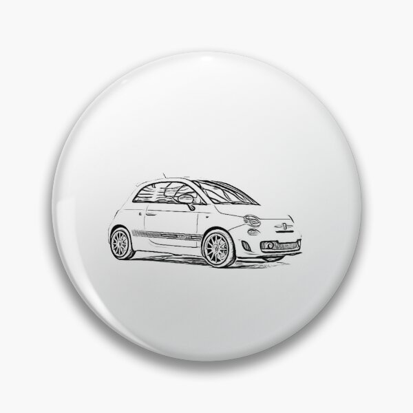 Item preview, Abarth 500 Wireframe designed and sold by Auto-Prints.