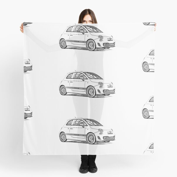 Aperçu de l'œuvre Abarth 500 Wireframe créée et vendue par Auto-Prints.