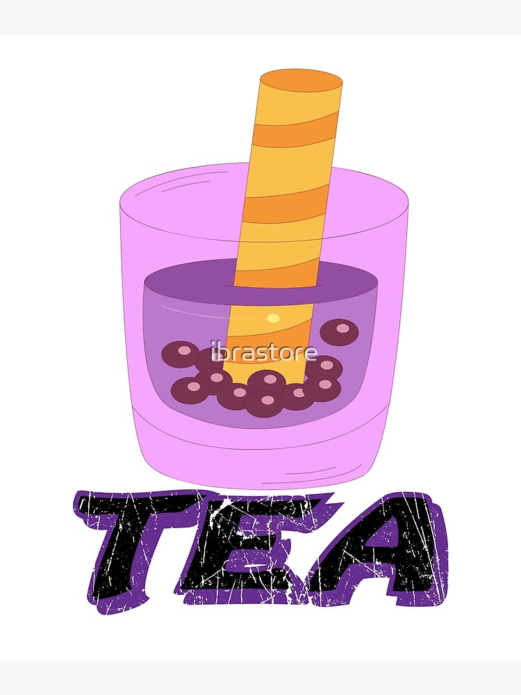 Boba Milk Tea in a cup! Poster for Sale by G-Emanuel