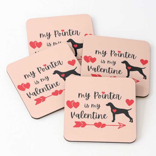 Item preview, My Pointer is my Valentine, GSP Valentine, Pointer Valentine designed and sold by FunShirtDesigns.