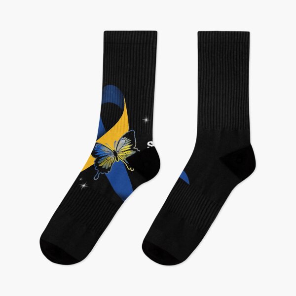 Item preview, Best Support Down Syndrome Warrior Shirt Butterfly Ribbon Awareness T Shirt designed and sold by tuanitus.