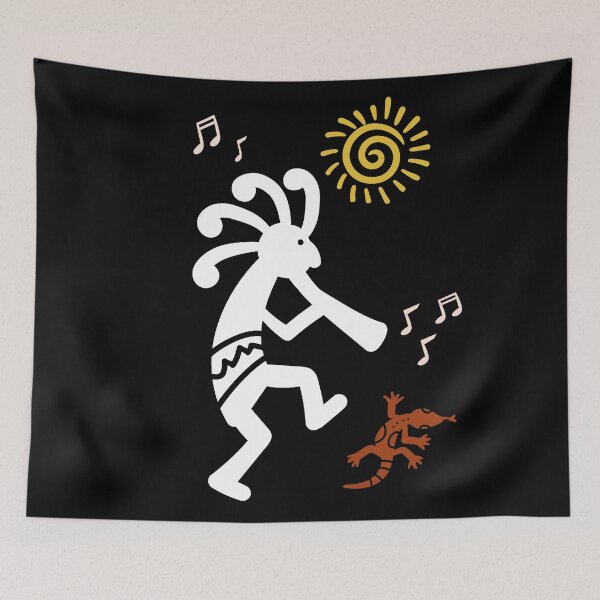 Item preview, Native Americans mythology Kokopelli Deity of Fertility - Trumpet  Lizard designed and sold by celticknights.