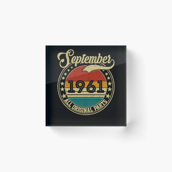 Item preview, Vintage September 1961 All Original Parts Born in September 1961 60th Birthday Gift 60 Years Old designed and sold by MN-Shop0123.