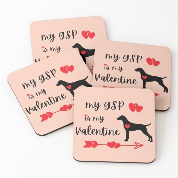 Item preview, My GSP is my Valentine, Pointer Valentine GSP Valentine designed and sold by FunShirtDesigns.
