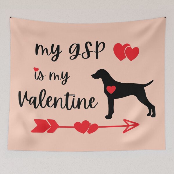 Item preview, My GSP is my Valentine, Pointer Valentine GSP Valentine designed and sold by FunShirtDesigns.