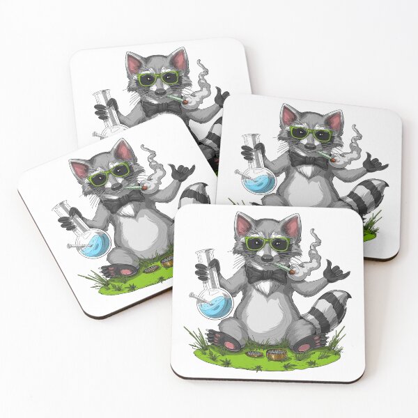 Item preview, Raccoon Smoking Weed designed and sold by underheaven.
