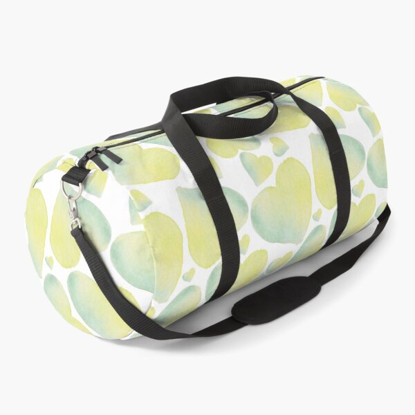 Item preview, Yellow and green hearts on white backdrop. Watercolor pattern with hearts. Bright hand-drawn romantic pri designed and sold by Canatic.