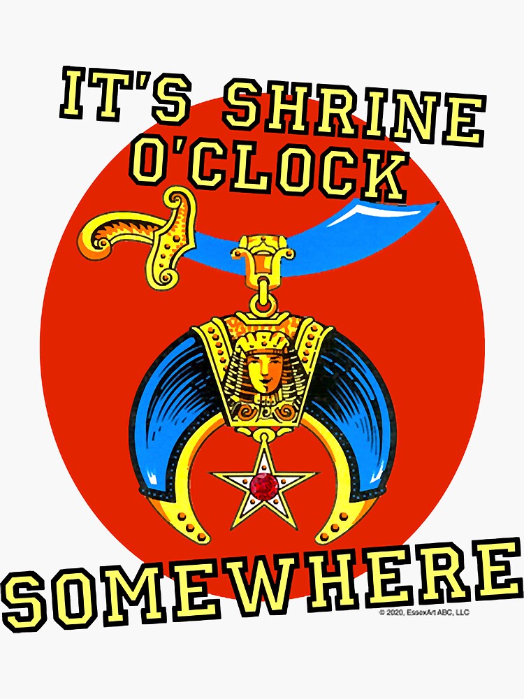 it-s-shrine-o-clock-somewhere-sticker-for-sale-by-perkinslail