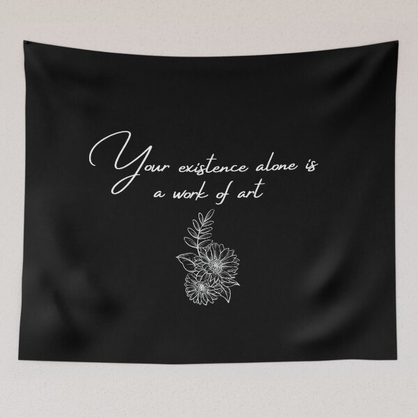Item preview, Existence in itself is art (white) designed and sold by AlexiaArts.