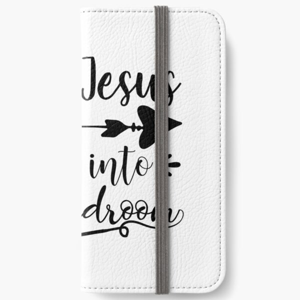 I Saw Jesus Walk Into My Bedroom iPhone Wallet