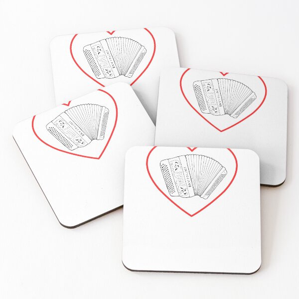 Item preview, Accordion Valentine - Chromatic Button Accordion in a Heart designed and sold by SavageMyrtle.