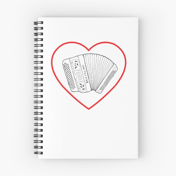 Item preview, Accordion Valentine - Chromatic Button Accordion in a Heart designed and sold by SavageMyrtle.