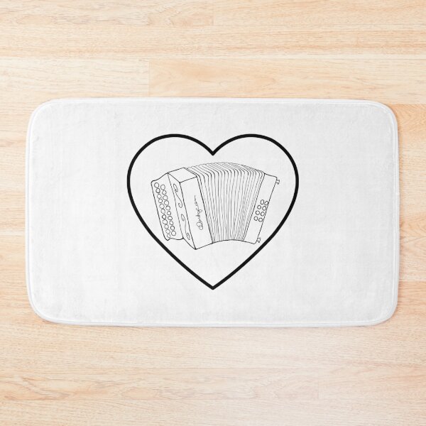 Item preview, Accordion Valentine - Diatonic Button Accordion in a Heart designed and sold by SavageMyrtle.