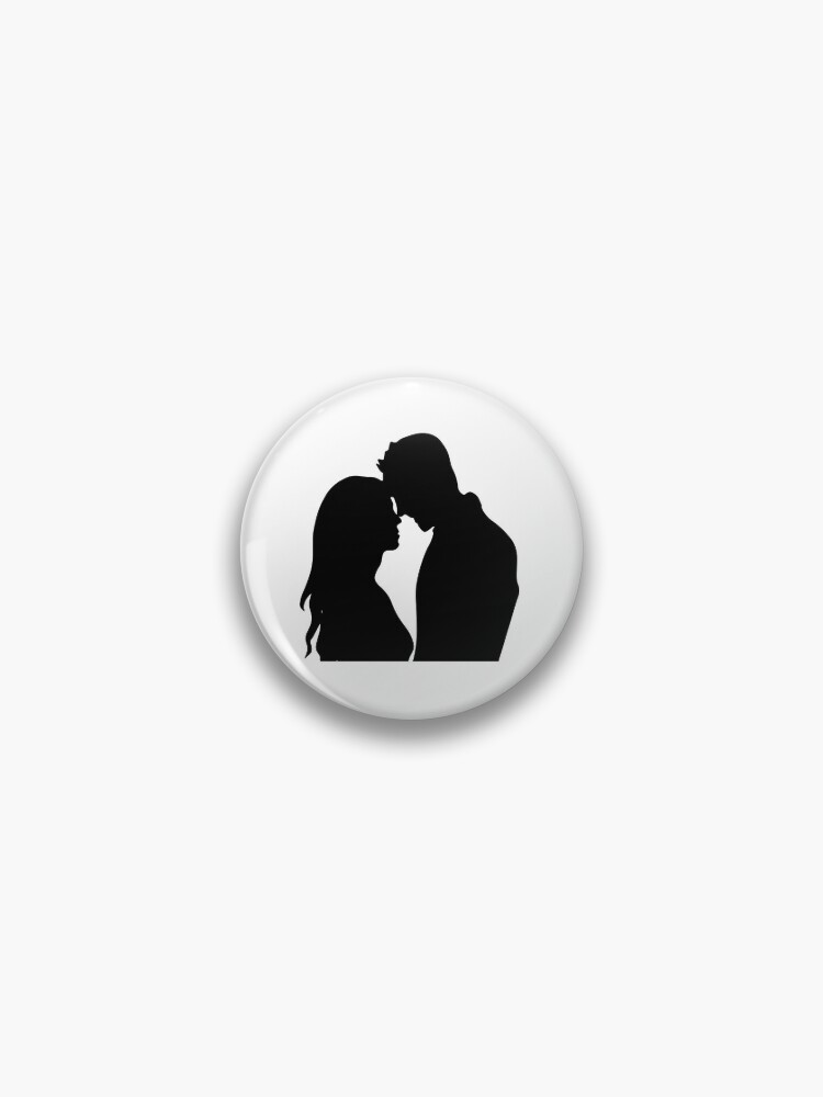 couple in love silhouette | perfect gift for him/her | Pin