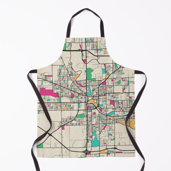 Item preview, South Bend, Indiana Street Map designed and sold by A Deniz Akerman.