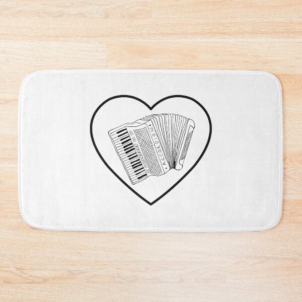 Item preview, Accordion Valentine - Piano Accordion in a Heart designed and sold by SavageMyrtle.