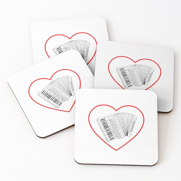 Item preview, Accordion Valentine - Piano Accordion in a Heart designed and sold by SavageMyrtle.
