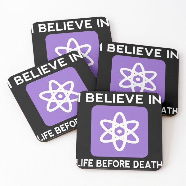Item preview, I Believe In Life Before Death Atheist Gift Husband Wife designed and sold by cattiktoks1718.