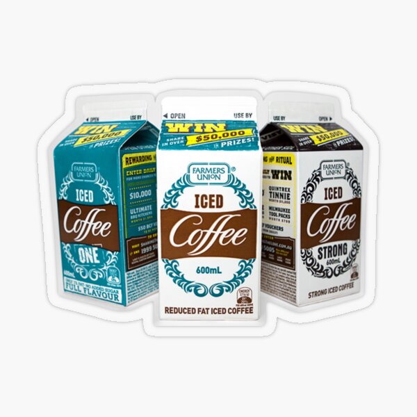 Farmers Union Iced Coffee Support Transparent Sticker