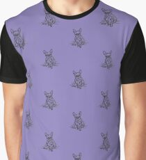 Purple Frenchie Graphic T-Shirt