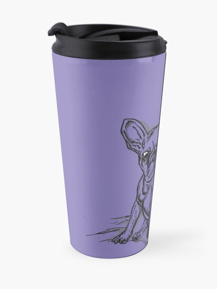 Alternate view of Purple Frenchie Travel Mug