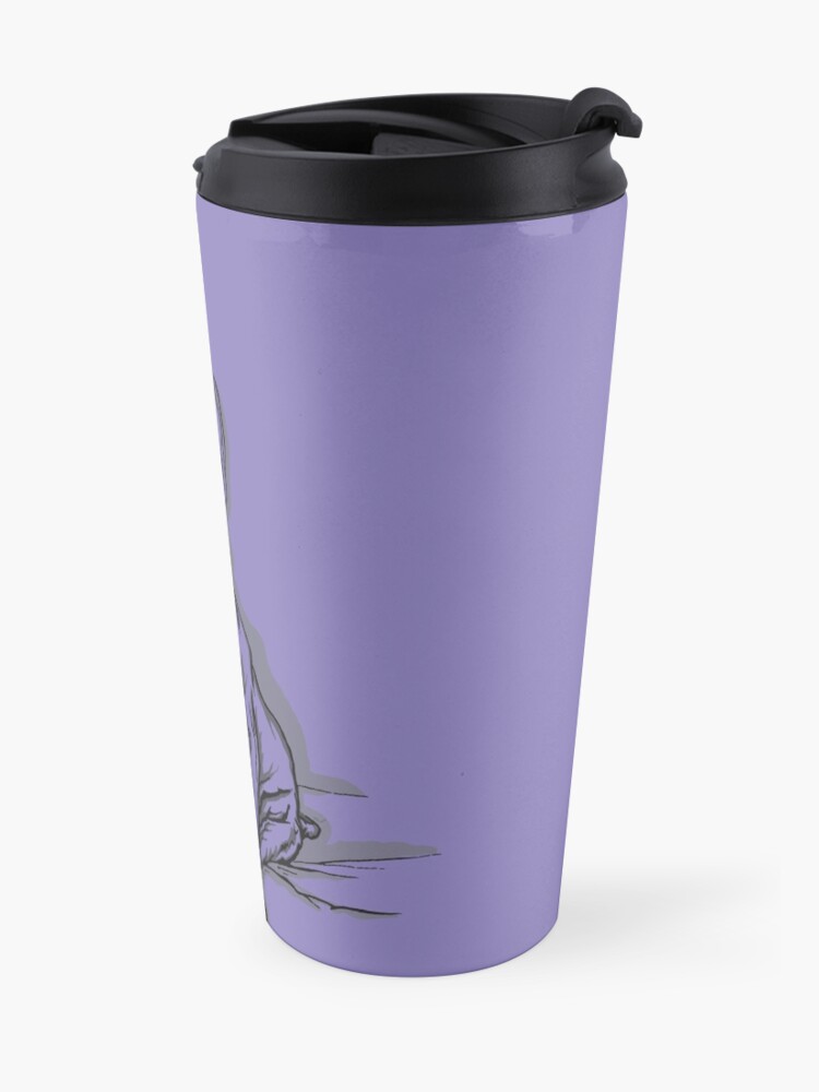 Alternate view of Purple Frenchie Travel Mug