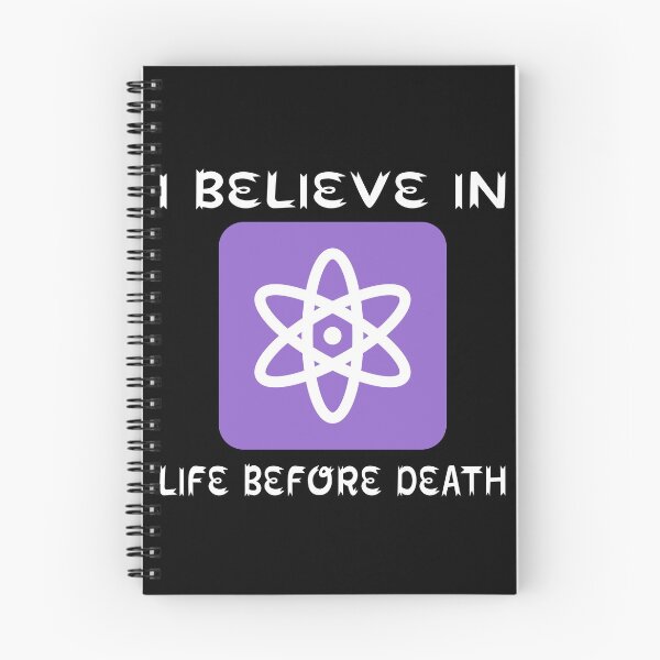 Item preview, I Believe In Life Before Death Atheist Gift Husband Wife designed and sold by cattiktoks1718.