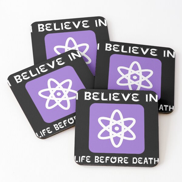 Item preview, I Believe In Life Before Death Atheist Gift Husband Wife designed and sold by cattiktoks1718.