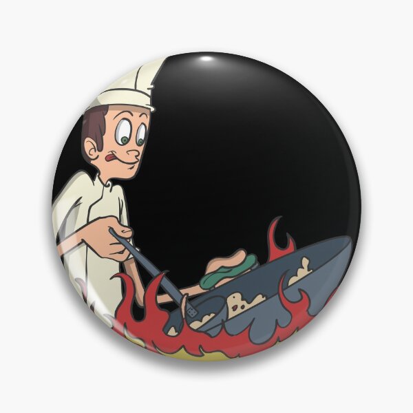 Item preview, Chef cooking in wok with fire designed and sold by Monkey Ful.