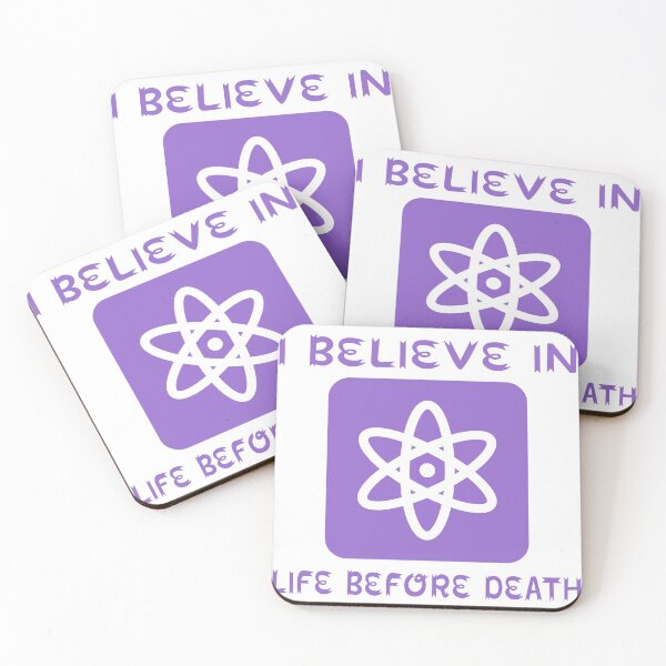 Item preview, I Believe In Life Before Death Atheist Gift Husband Wife designed and sold by cattiktoks1718.