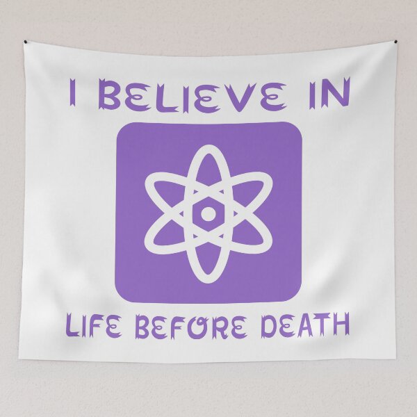 Item preview, I Believe In Life Before Death Atheist Gift Husband Wife designed and sold by cattiktoks1718.