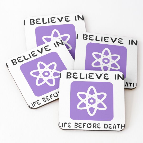 Item preview, I Believe In Life Before Death Atheist Gift Husband Wife designed and sold by cattiktoks1718.