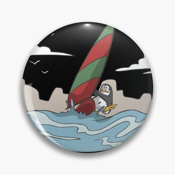 Item preview, Penguin Windsurfer designed and sold by Monkey Ful.
