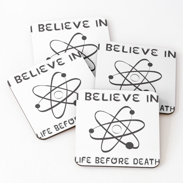 Item preview, I Believe In Life Before Death Atheist Gift Husband Wife designed and sold by cattiktoks1718.